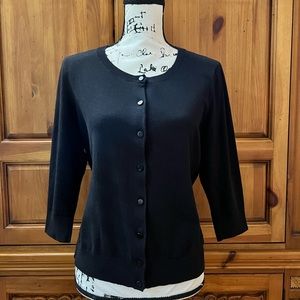 Talbots Black Cardigan